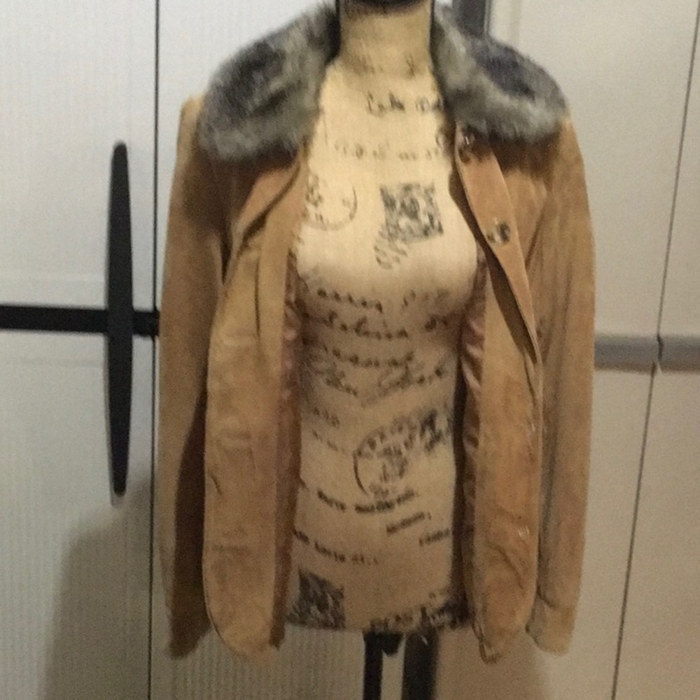 Alfani Petite Genuine Leather jacket - Picture 3 of 8